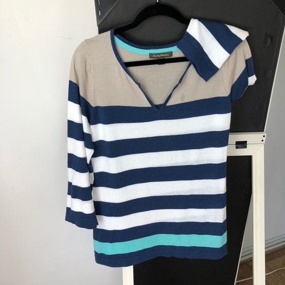 Multi colored, striped , long sleeve shirt - Picture 2 of 3